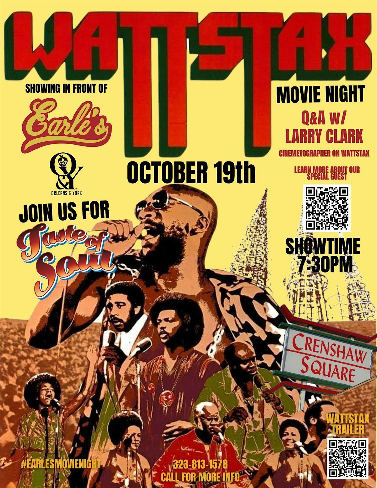 WATTSTAX Movie Showing at Earle's on Crenshaw