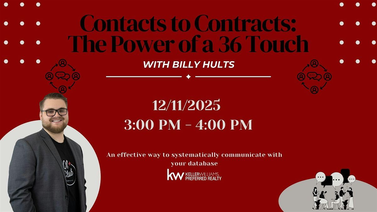 Contacts to Contracts: The Power of a 36 Touch