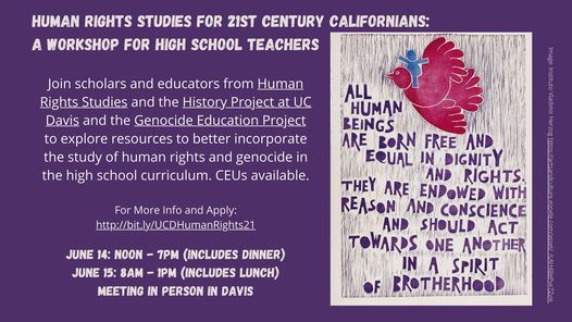 Human Rights Studies for 21st Century Californians: A Workshop for High School Teachers