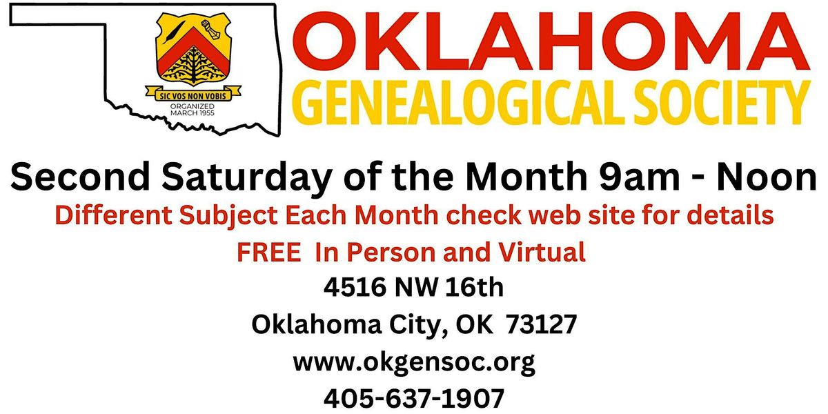 Oklahoma Genealogical Society Computer Group and "Legacy" Software