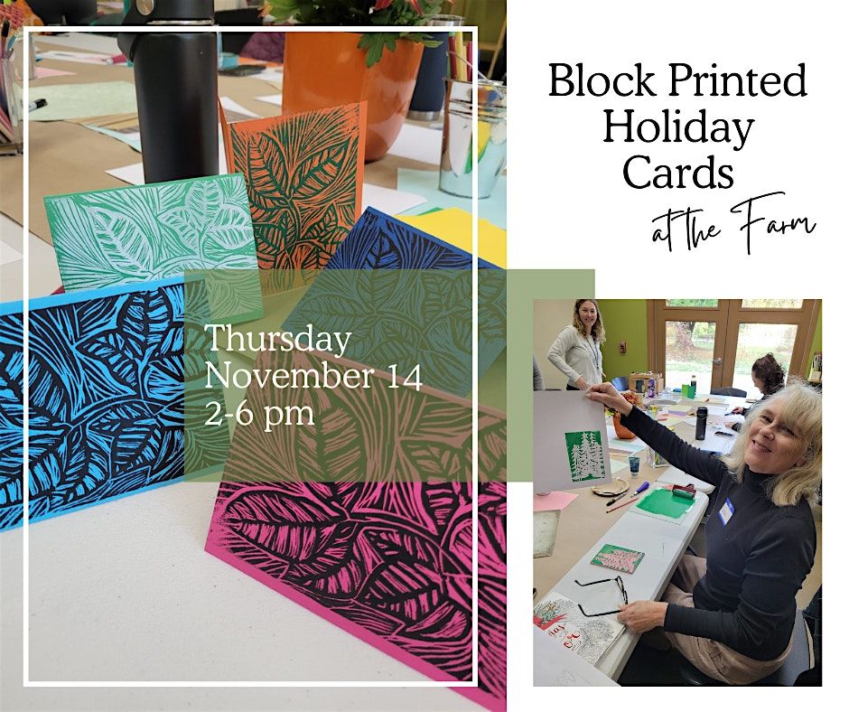 Block Printed Holiday Cards