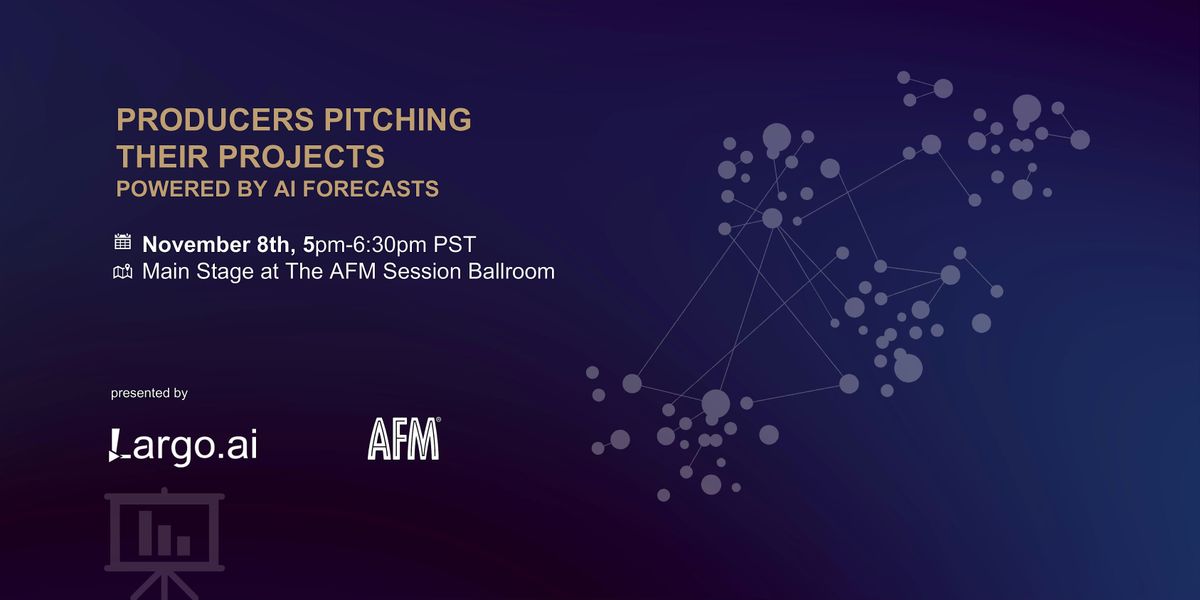 AFM 2024|Producers Pitching Their Projects, powered by AI Forecasts