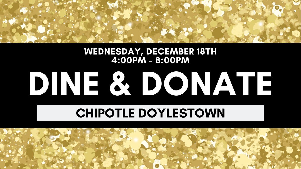 Dine & Donate at Chipotle