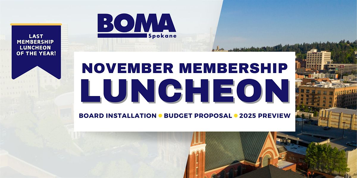 BOMA Spokane November Membership Luncheon