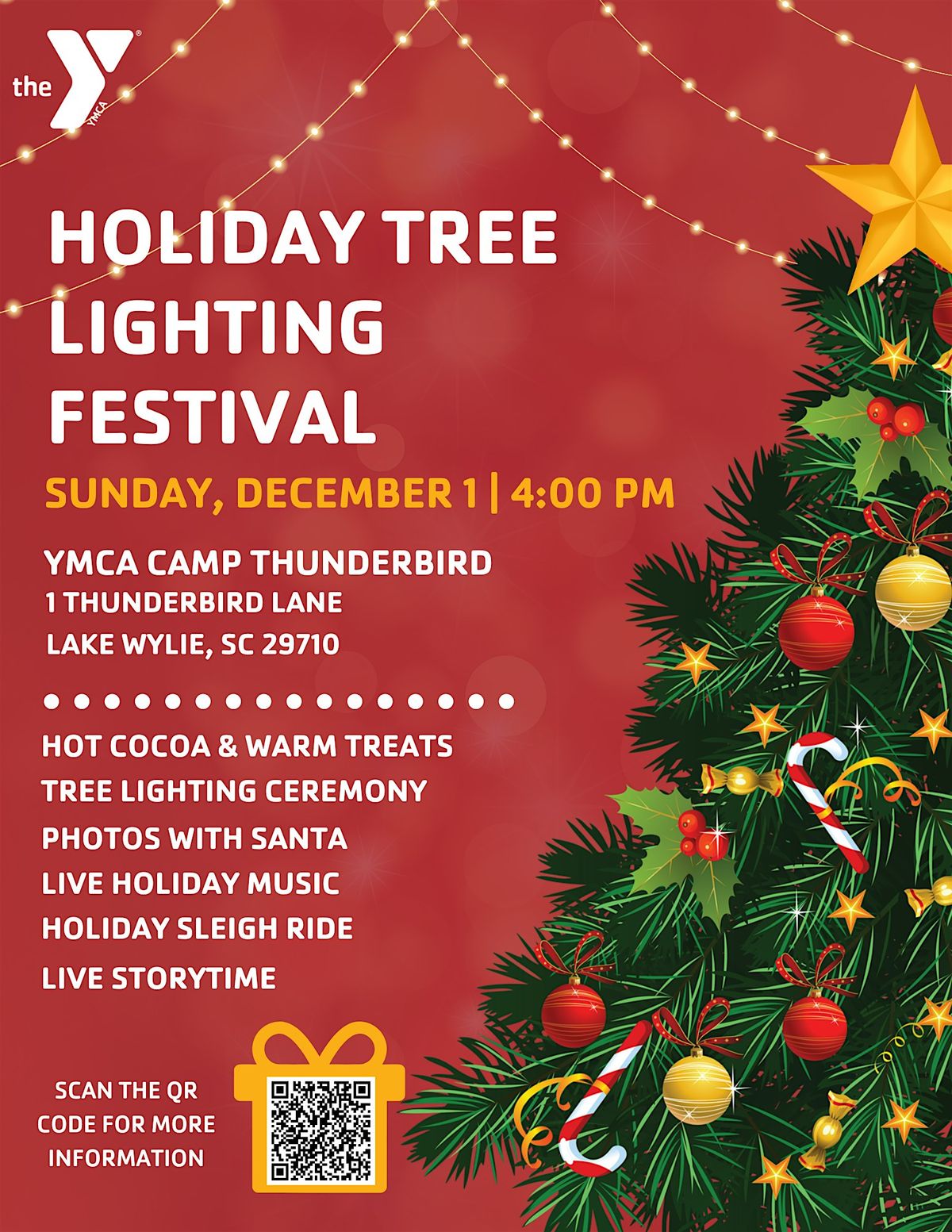 Holiday Tree Lighting Festival at YMCA Camp Thunderbird