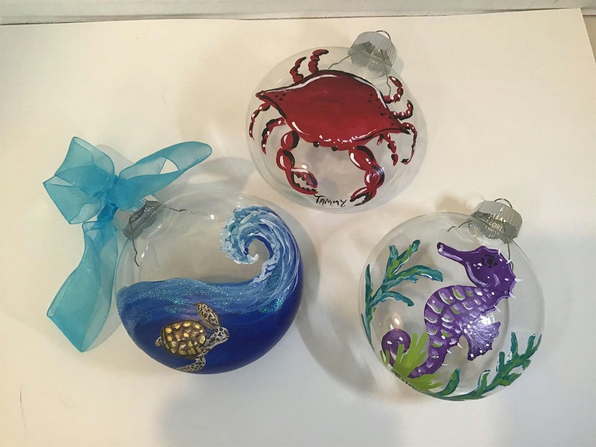 Coastal Christmas Ornament Painting Class