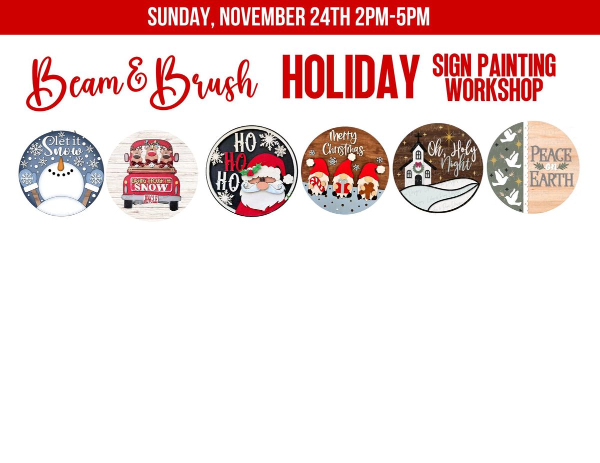 11\/24\/24 Holiday Sign Painting Workshop