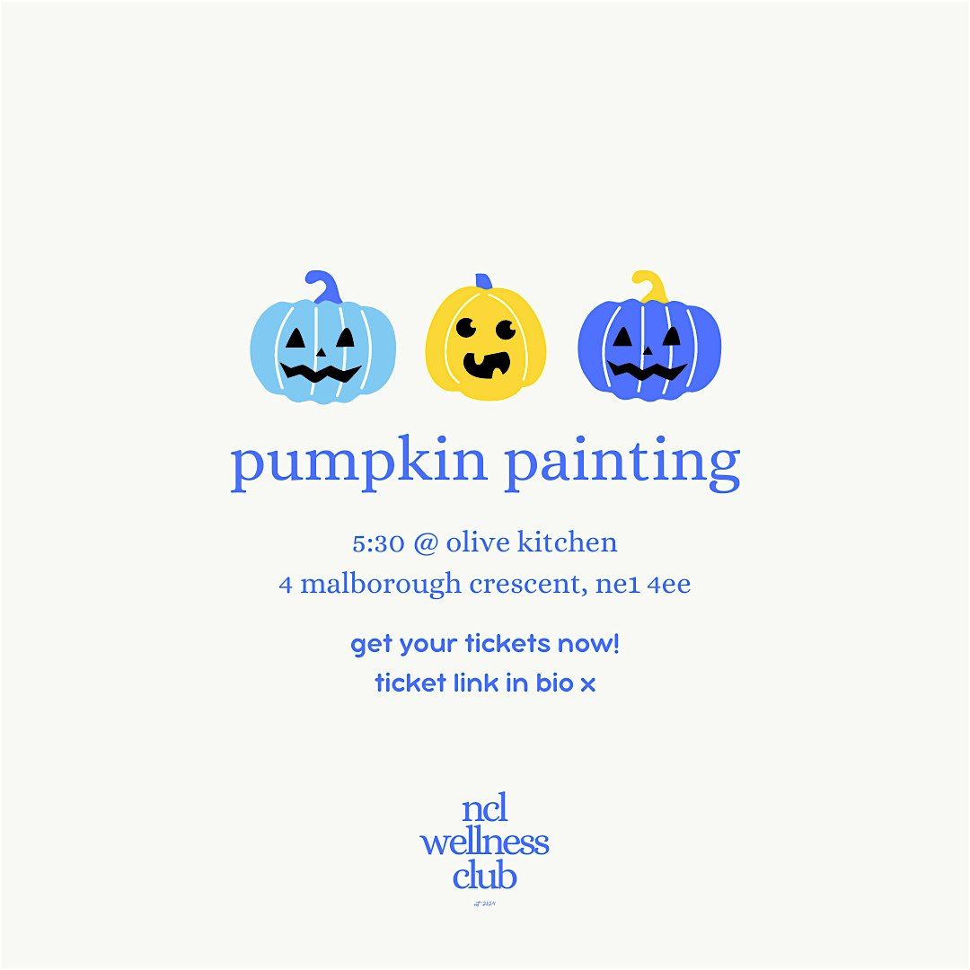 pumpkin painting @ ncl wellness club