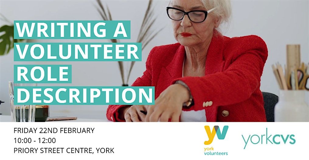 VCSE Training: Writing a Volunteering Role Description