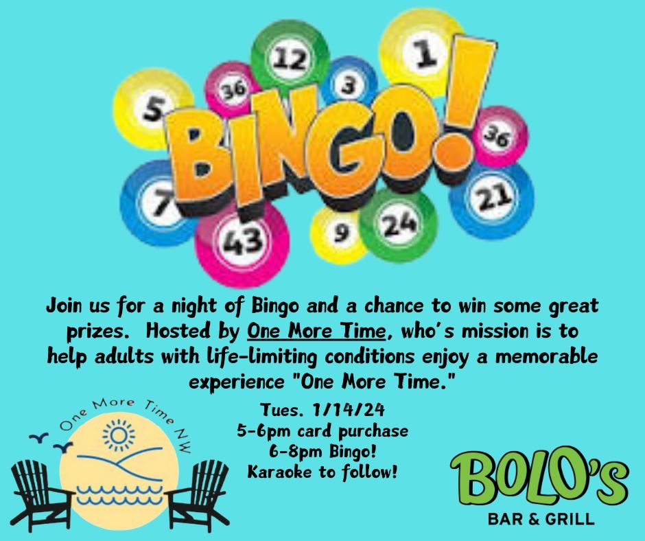 Bingo at Bolo's Benefitting OMT!