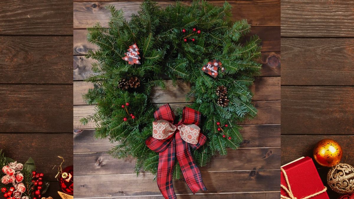 Fresh Evergreen Wreath Workshop #6