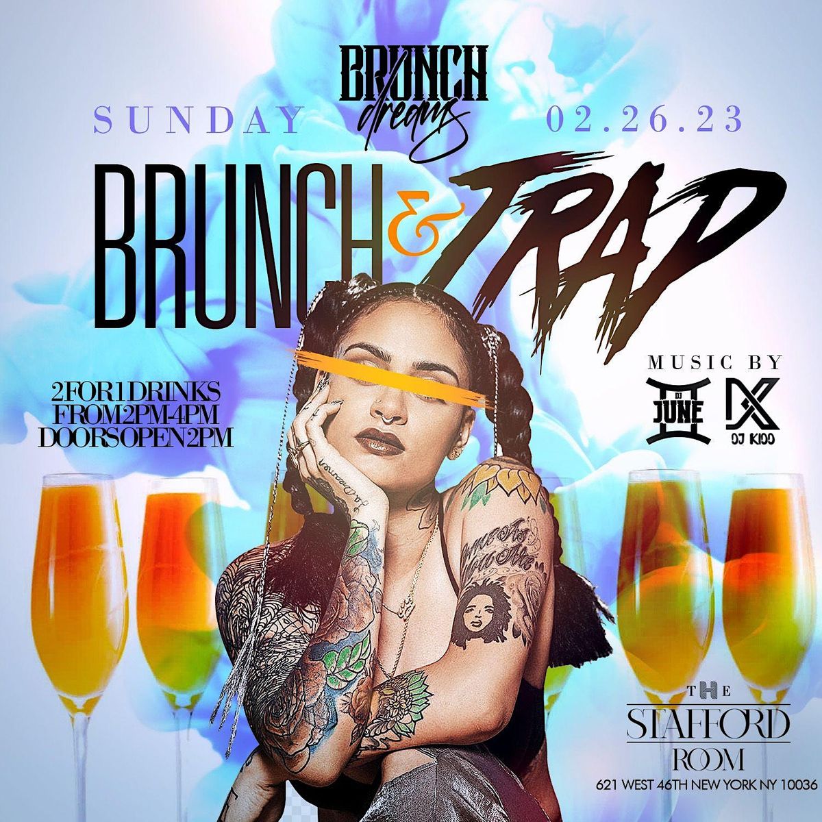 Brunch Dreams at The Stafford Room -  Sunday Brunch and Day Party