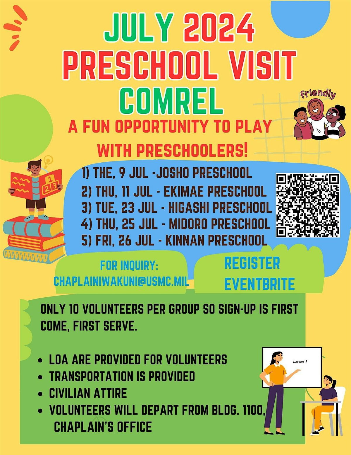 \u2461 26 & 30 July 2024 Preschool Visit COMREL