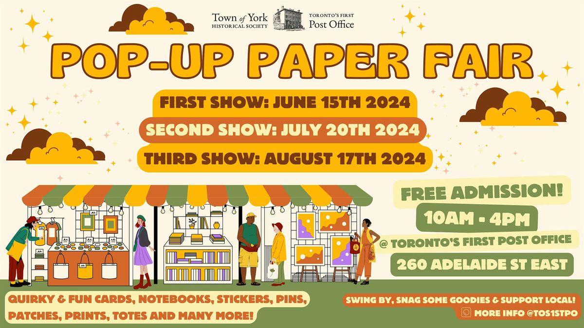 Pop-Up Paper Fair (Aug 17th)\ufe0f\ufe0f