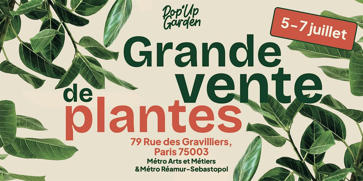 Grande vente de plantes Paris 03.