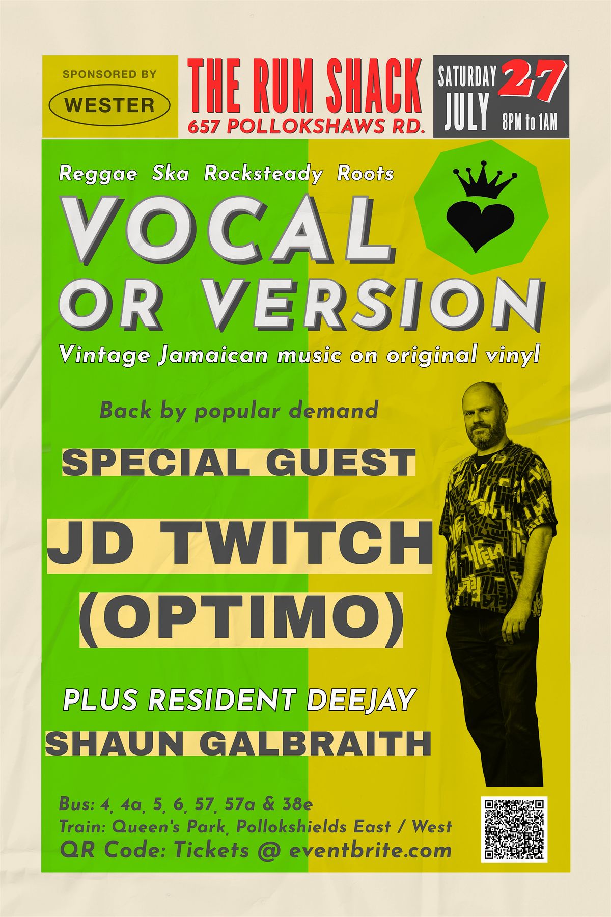 Vocal or Version - JD Twitch (Optimo Espacio)