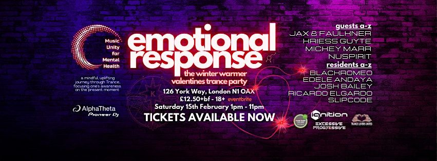 Emotional Response Winter Warmer Valentines Trance Party