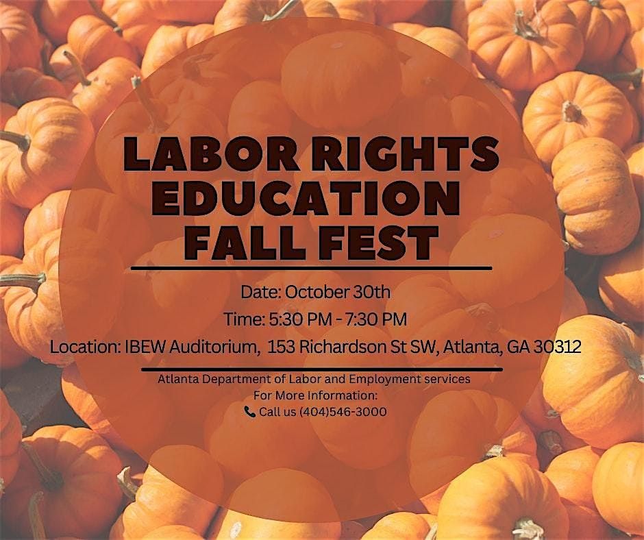 Labor Rights Education  Fall Fest