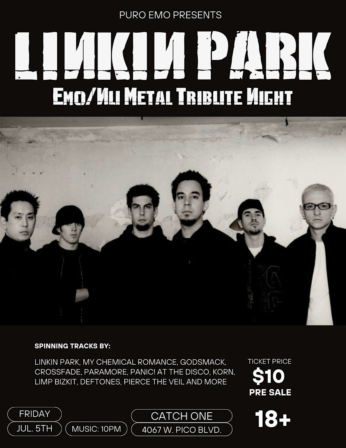 Puro Emo Presents: Linkin Park Emo\/Nu Metal Tribute Night