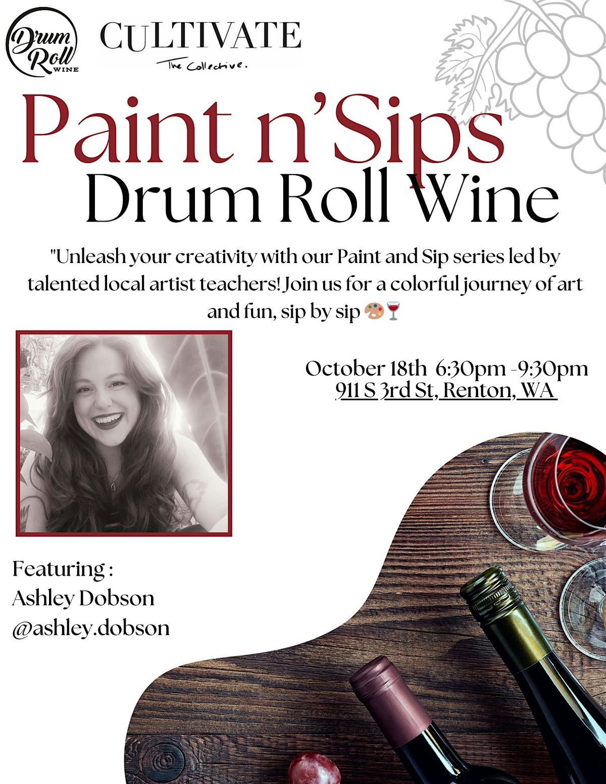 Paint n Sips at Drum Roll Wine