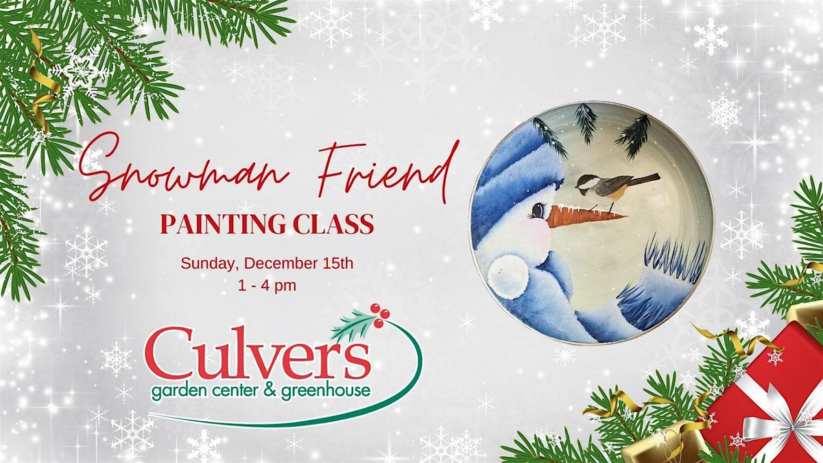 Snowman & Friend Painting Class