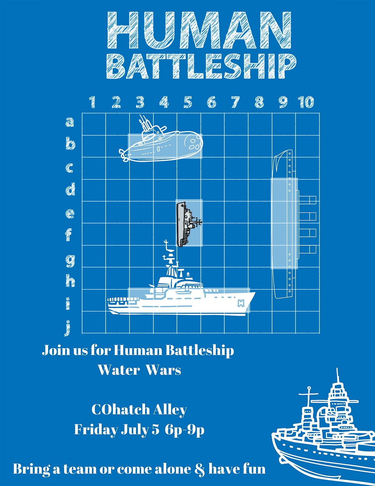 Human Battleship Water Wars