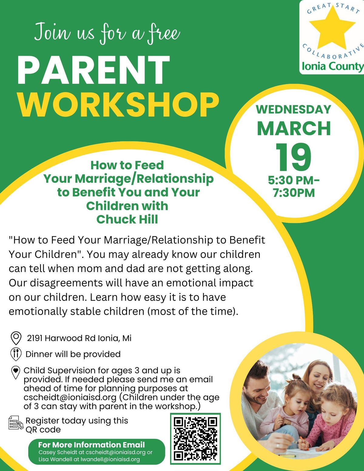 Parent Workshop on How to Feed Your Marriage\/Relationship to Benefit Your Children