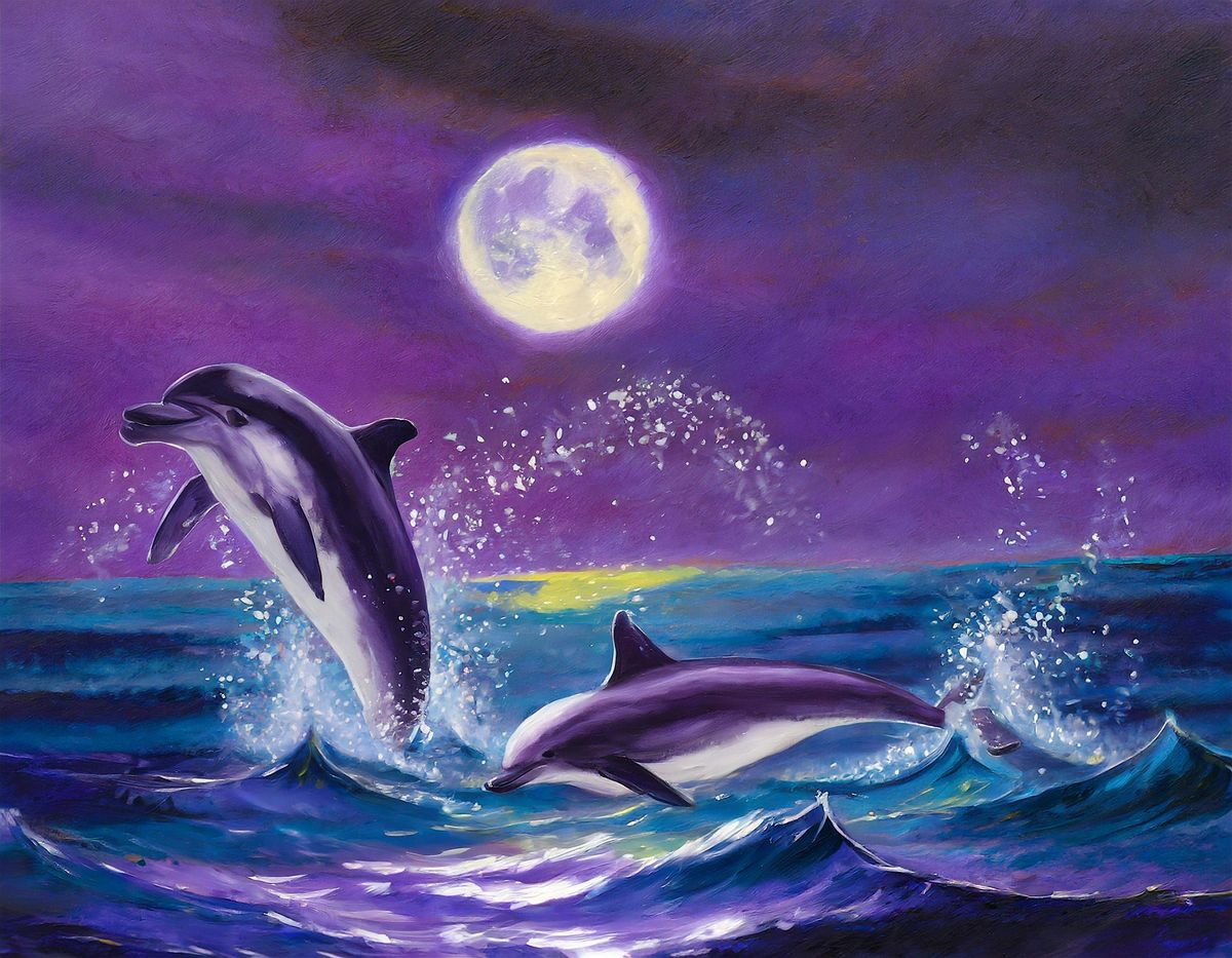 Dolphin Night Paint and Sip in Northside Cincinnati