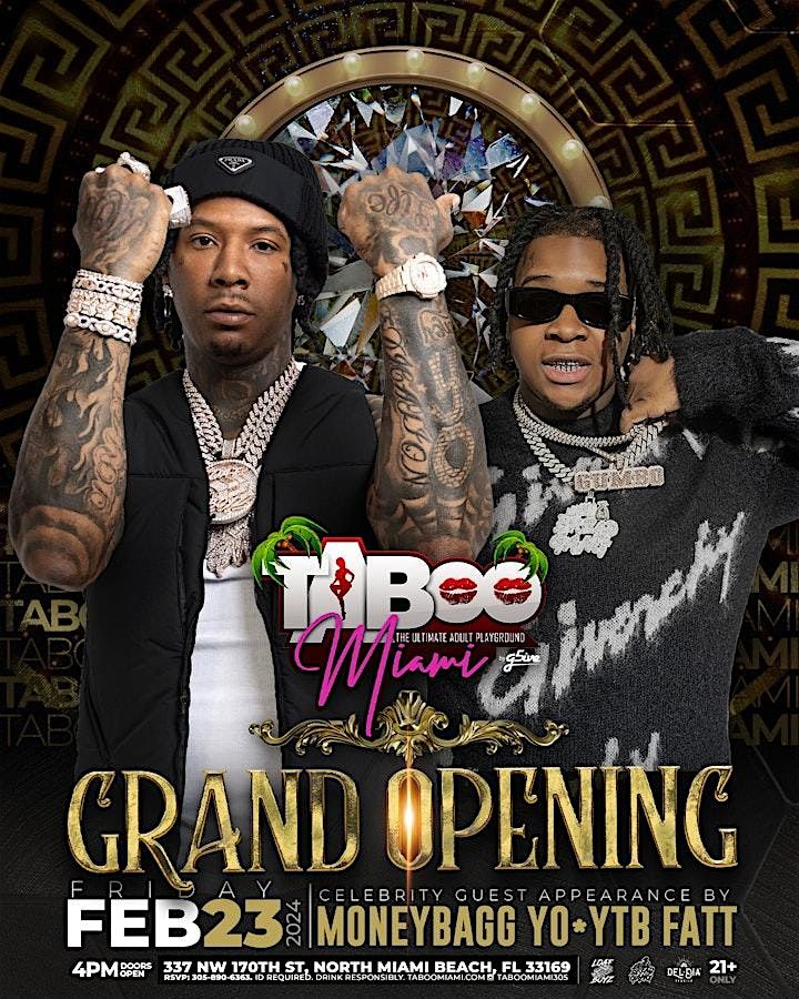 Taboo Miami by G5ive Grand Opening w\/Moneybagg Yo!!!