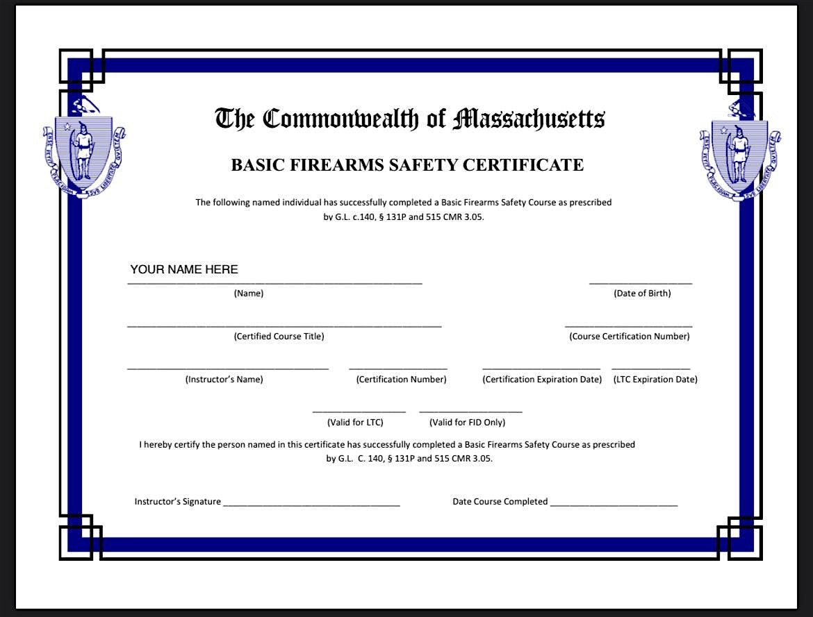 MASSACHUSETTS FIREARMS SAFETY COURSE, 358 Chestnut Hill Ave, Boston, 20