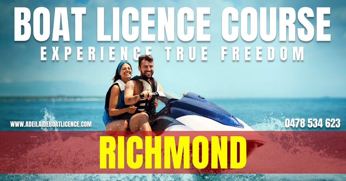 Richmond Boat Licence Course