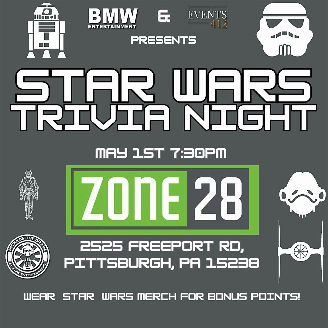 Star Wars Trivia Night @ Zone28
