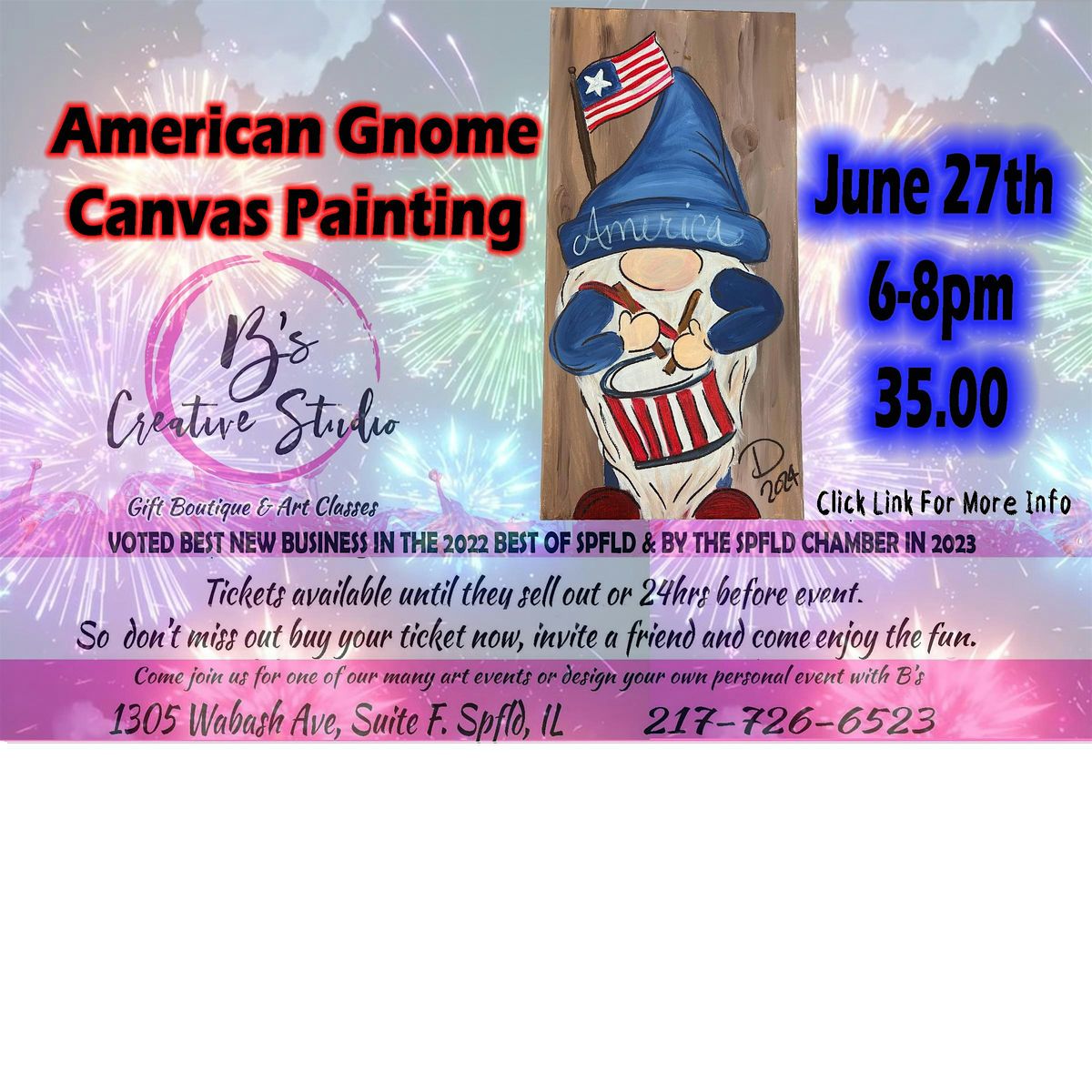 Paint Party- American Gnome