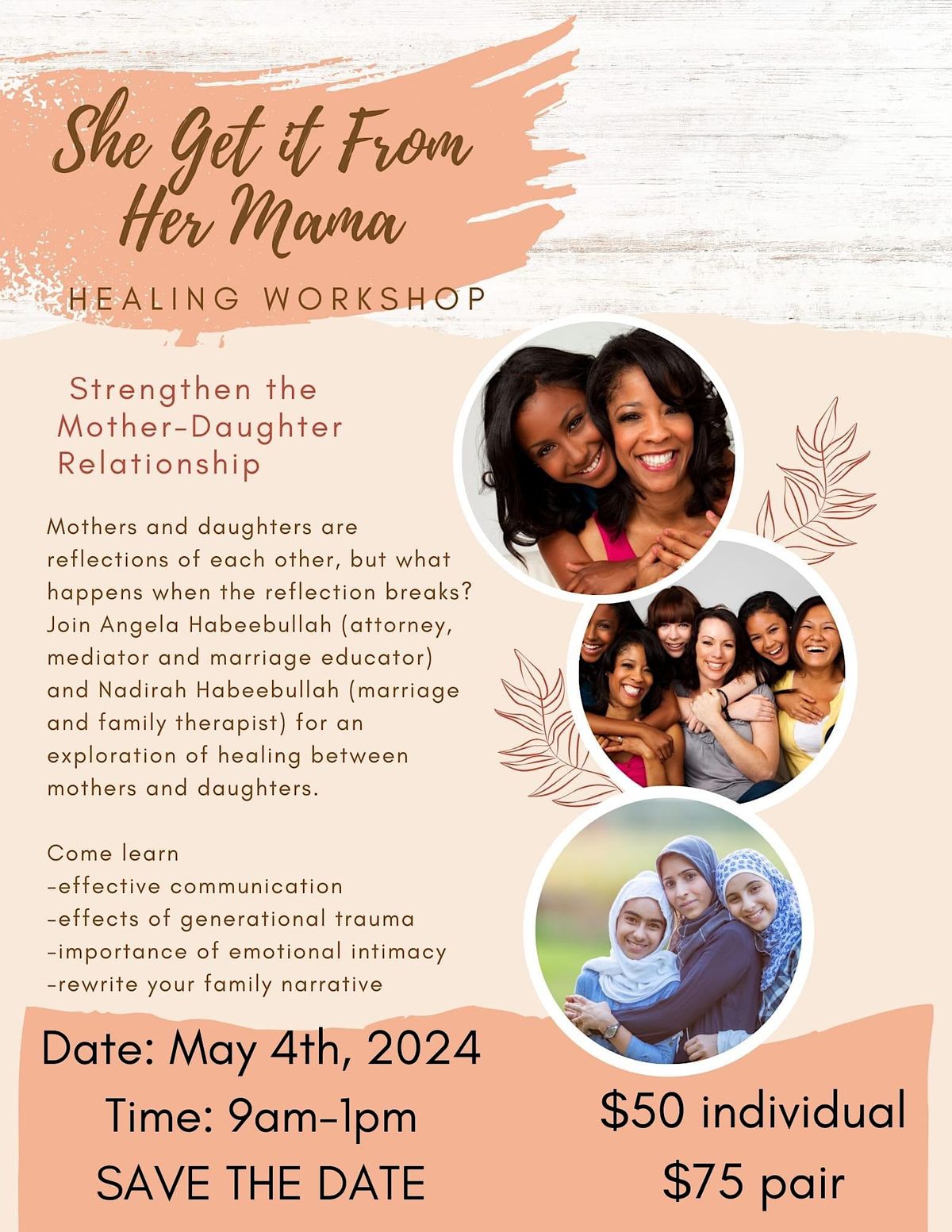 She Get It From Her Mama: Mother-Daughter Healing Workshop