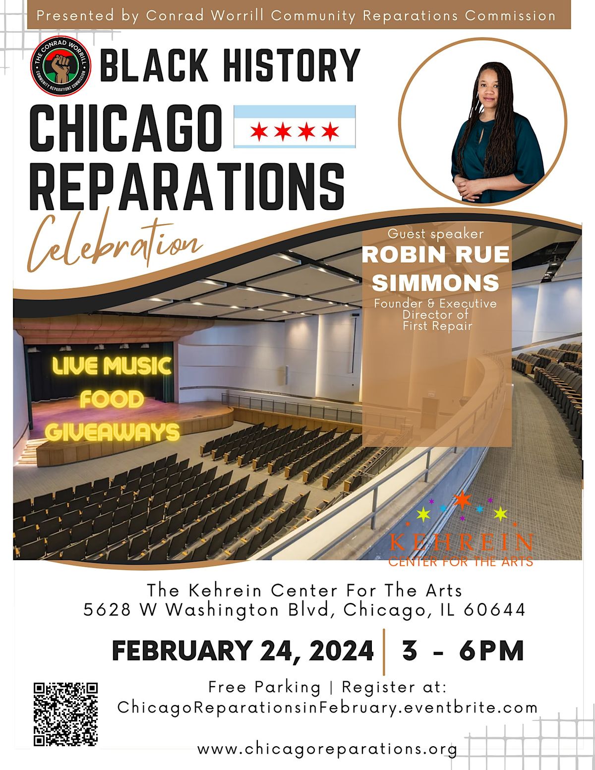 2024 Black History Month  - Conrad Worrill Community Reparations Commission