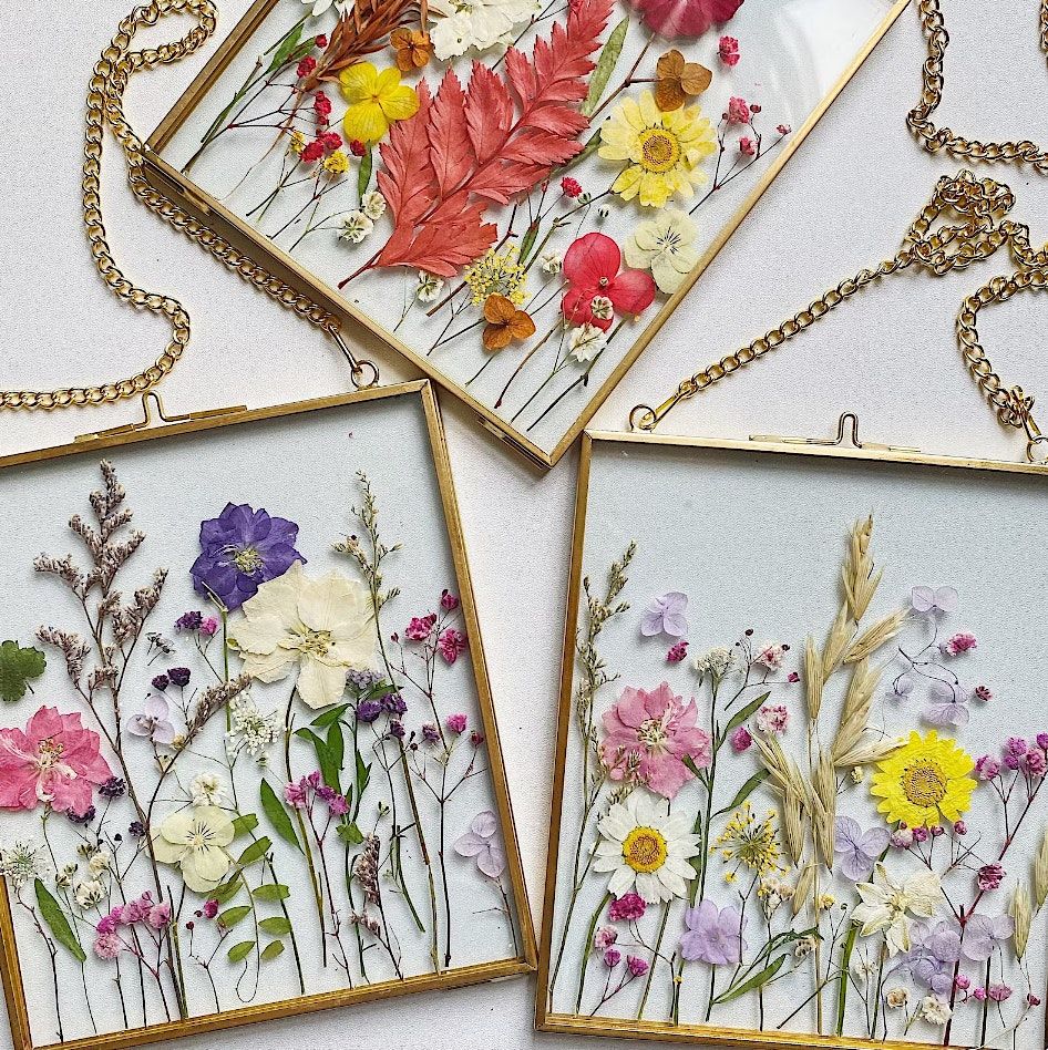 Movers & Makers: Framed Pressed Flowers