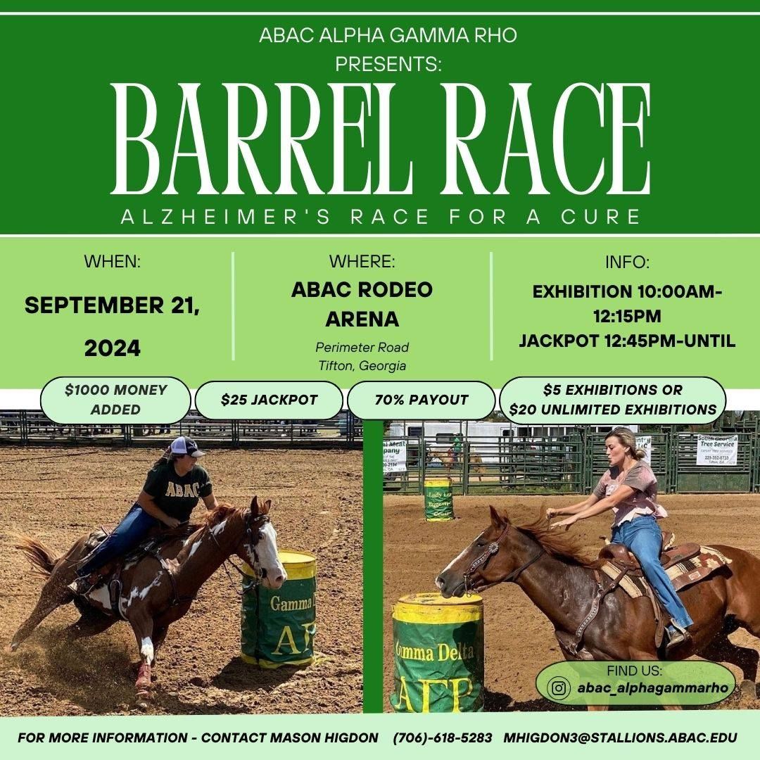 Barrel Race- Alzheimer's Race for a Cure 