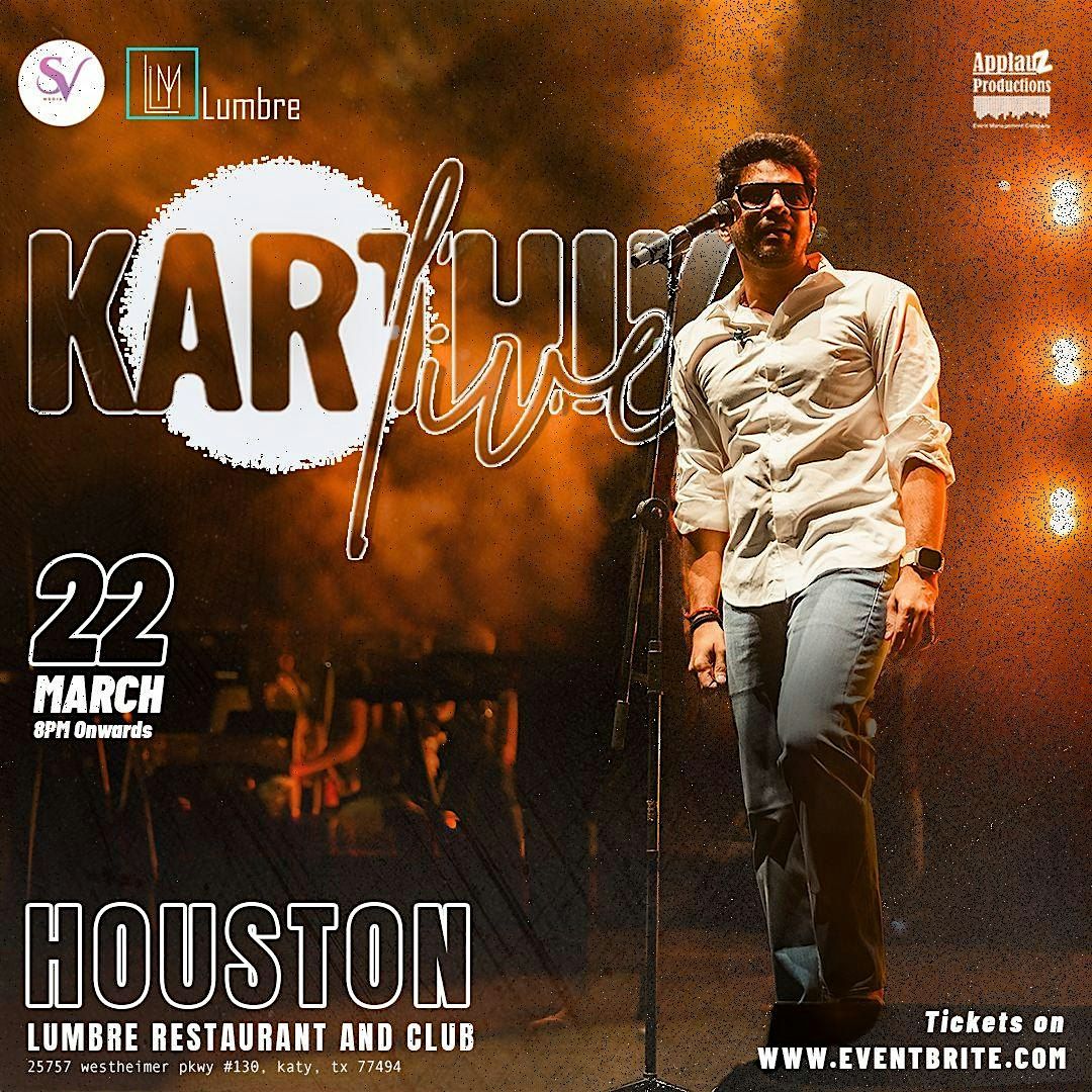 KARTHIK LIVE IN CONCERT AT LUMBRE NIGHT CLUB HOUSTON