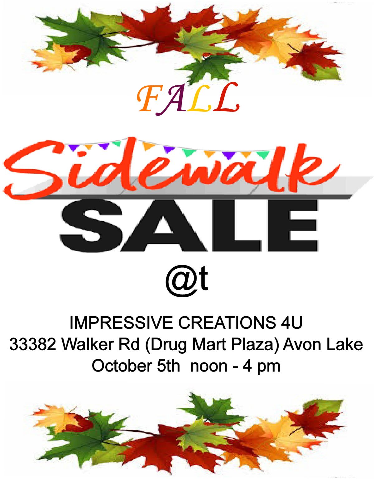 FALL SIDEWALK SALE