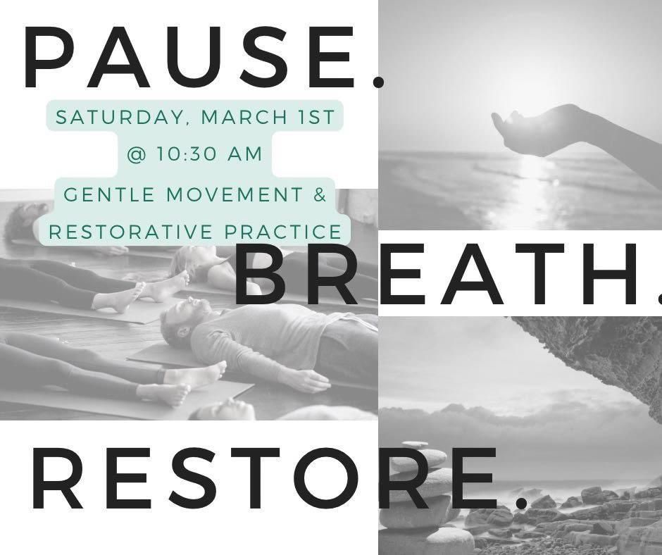 Gentle Movement & Restorative Practice w\/ Chaz