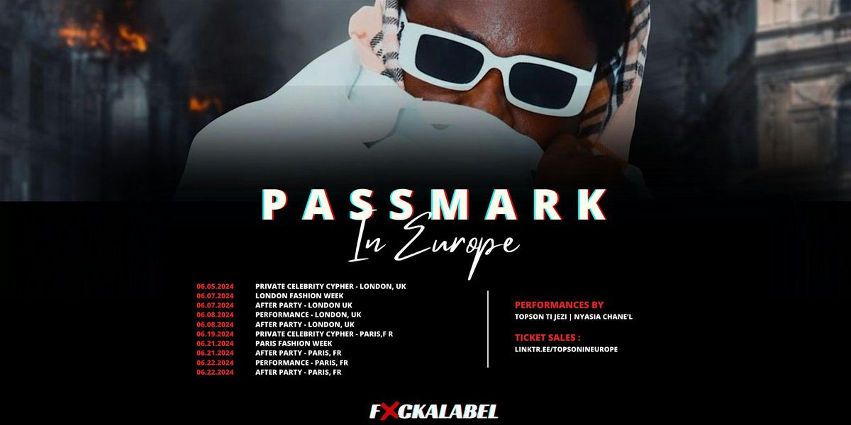 Passmark - International Afrobeats Artist European Tour