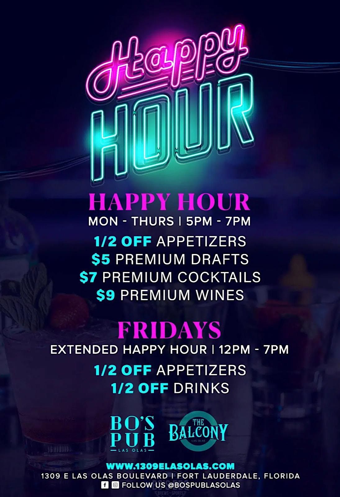 Midtown HAPPY HOUR | Monday-Friday 5PM-9PM | $10 Drinks & Cocktails