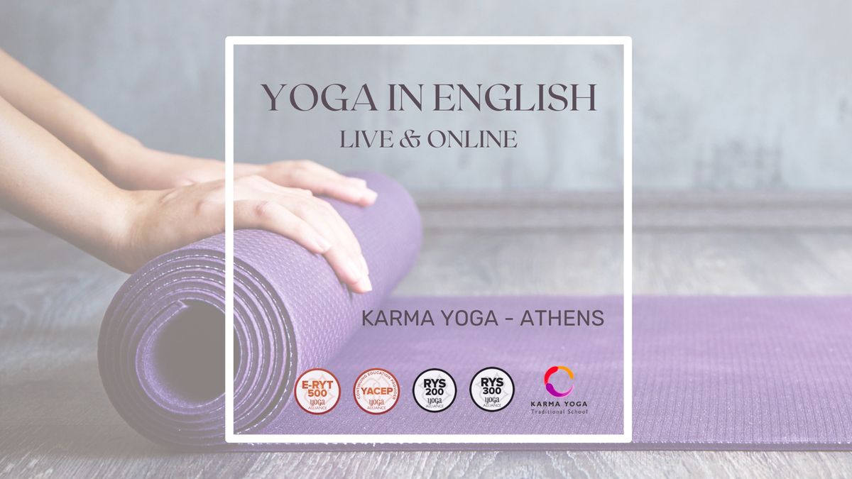 Yoga in English | in-person & online