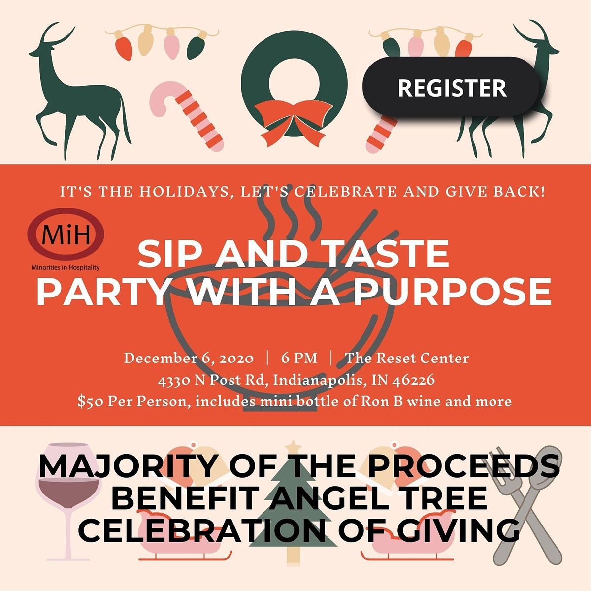 Sip and Taste Party with a Purpose