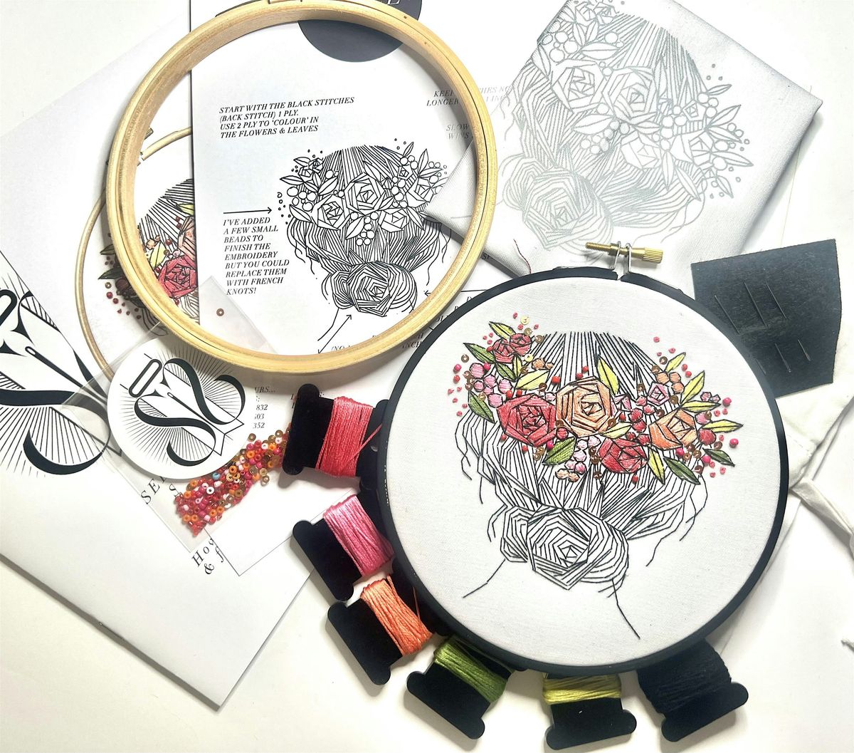 Secret Garden Embroidery Workshop at The Crown, Highgate