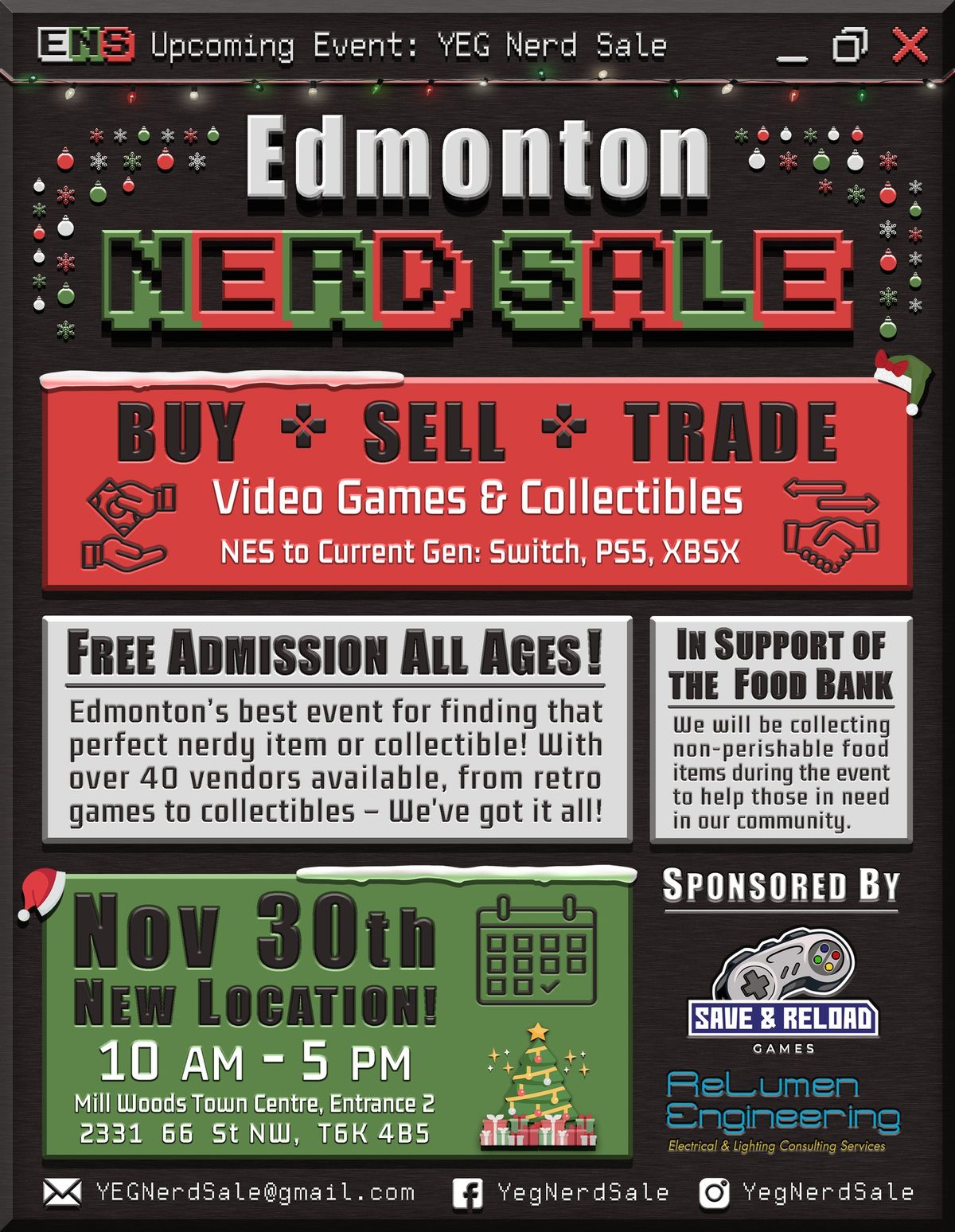 Edmonton Nerd Sale - November 30, 2024