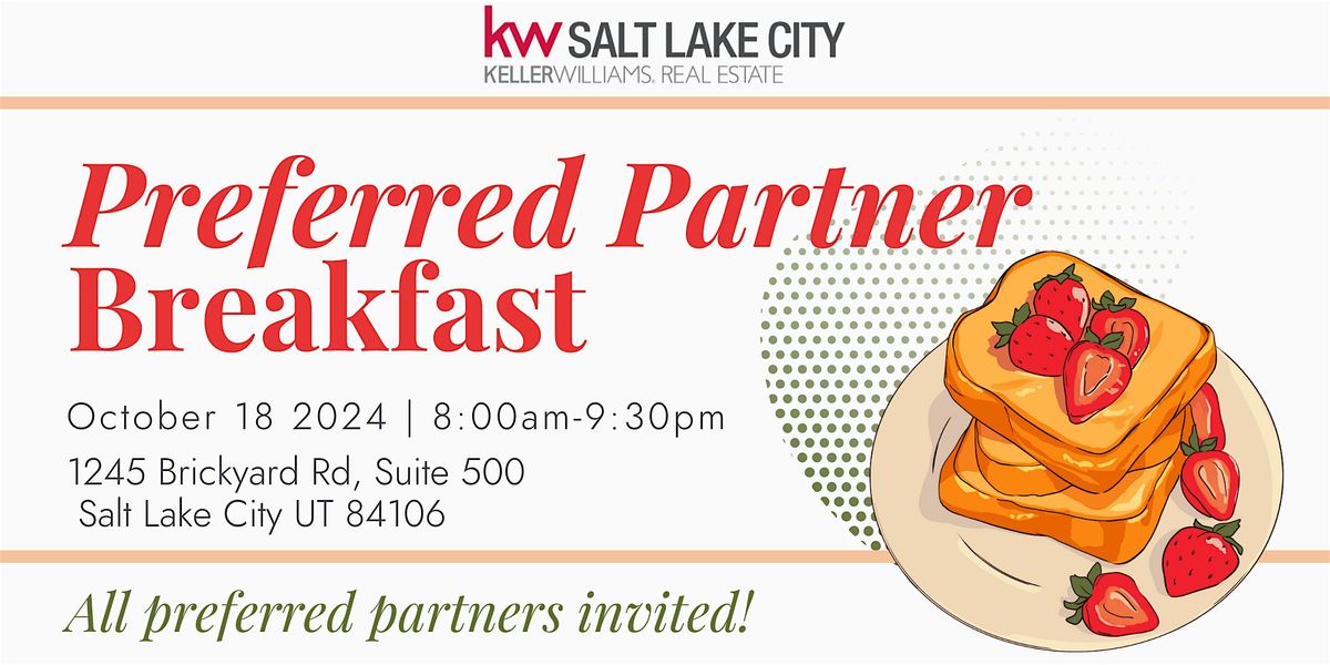 KW SLC Preferred Partner Breakfast