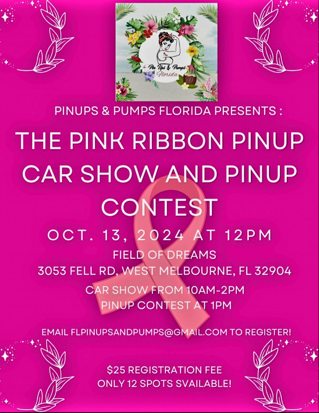 THE PINK RIBBON PINUP CAR SHOW AND PINUP CONTEST