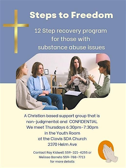 Steps to Freedom- Christ centered 12 step program and support group