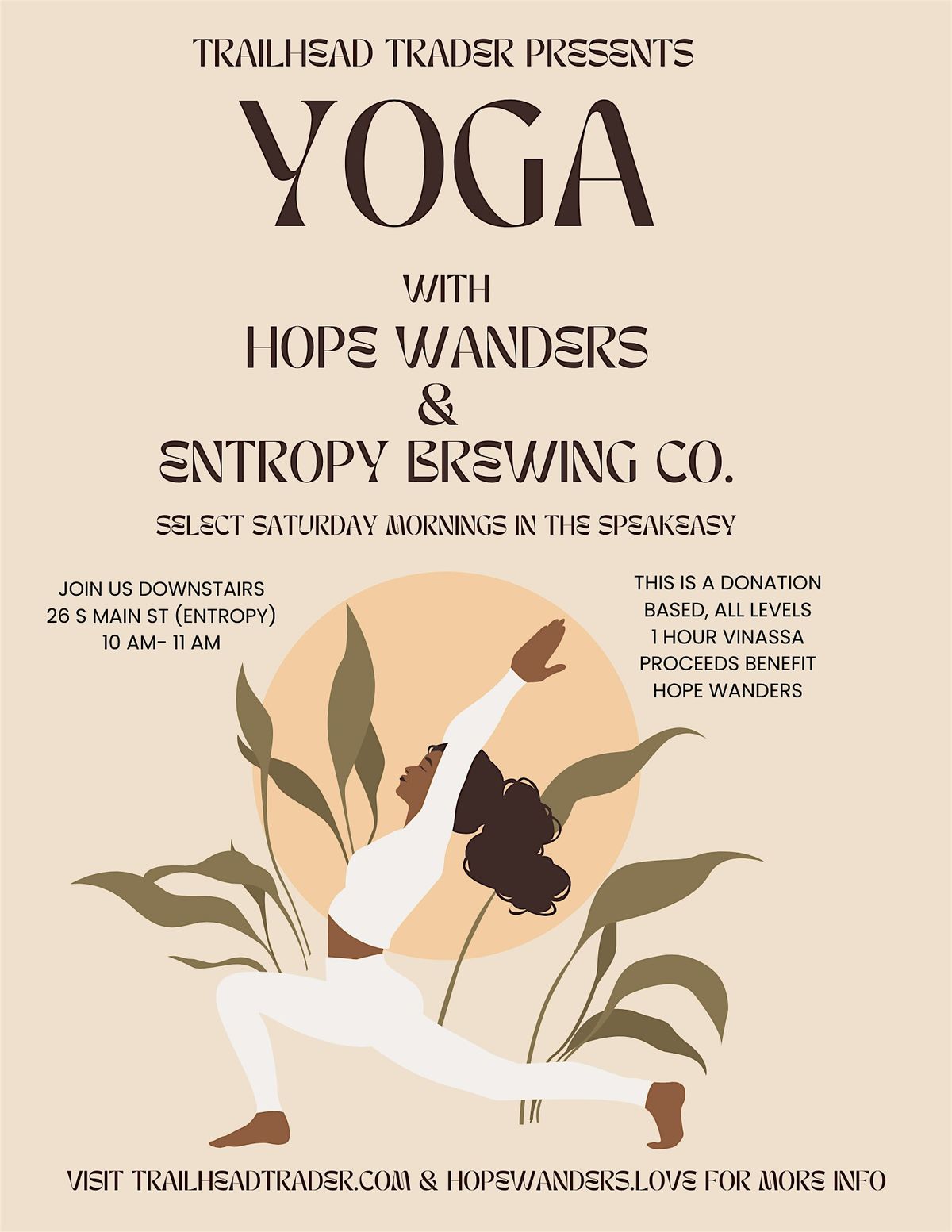 YOGA in the Speakeasy at Entropy Brewing Co.